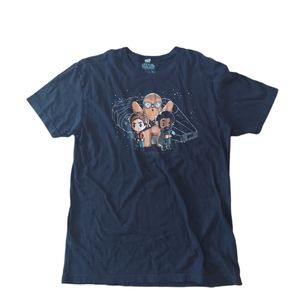TeeTurtle Star Wars Lando/Han/Chewie/Falcon Shirt